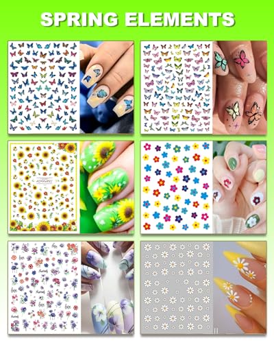 Christmas Nail Wraps Self-Adhesive Glitter Nail Art Decals with Nail File D24145