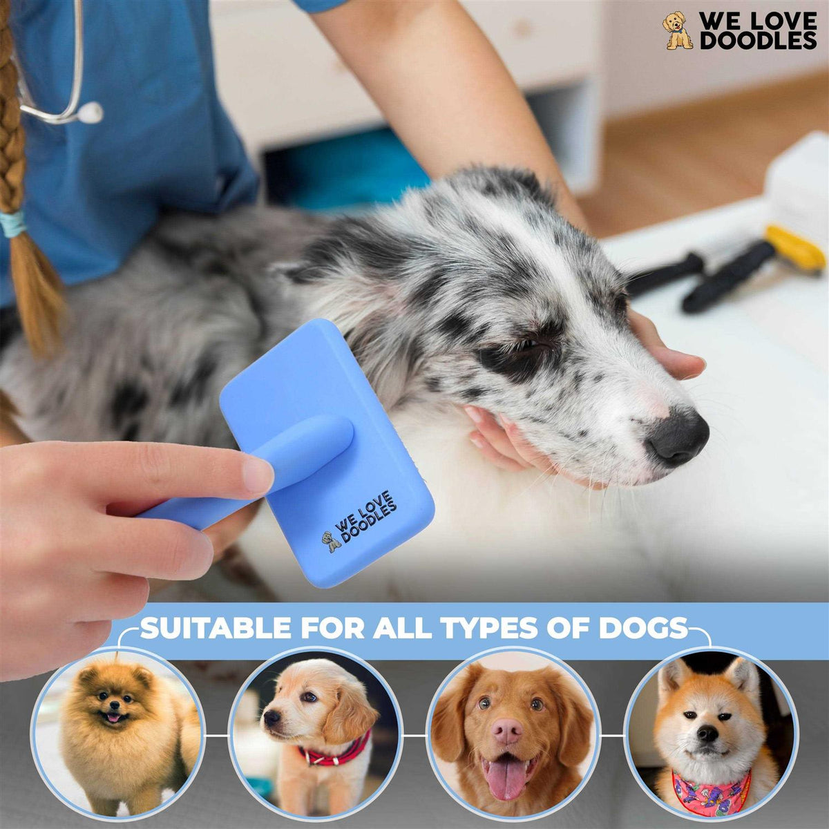 Dog Slicker Brush for Grooming Pet Hair L6574