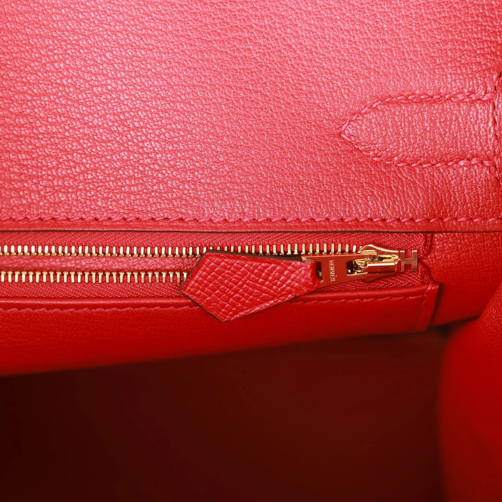 Birkin 30 Rouge Casaque Epsom Gold Hardware U72240
