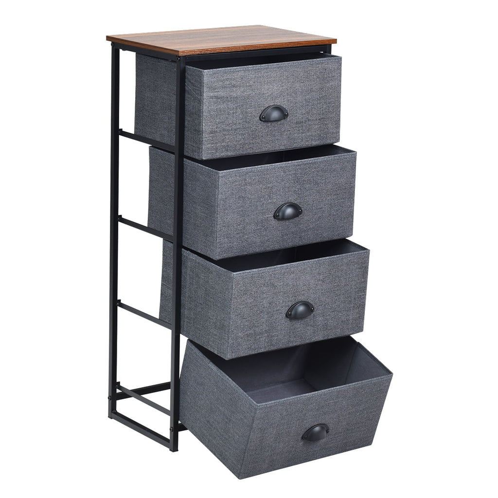 Black 4 Drawer Dresser X7026