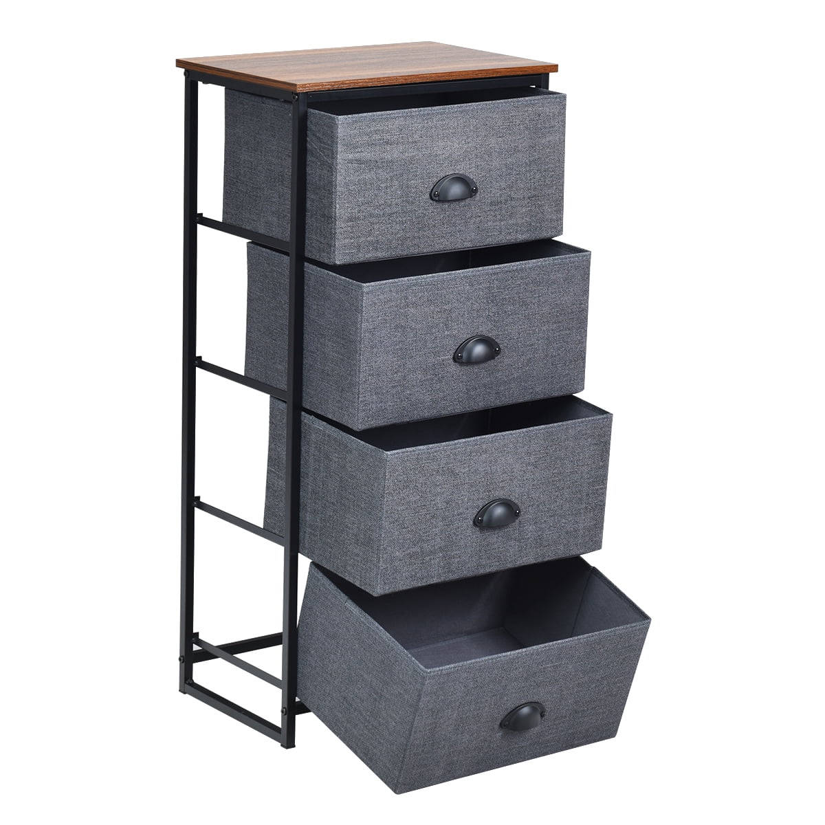 Black 4 Drawer Dresser X7026