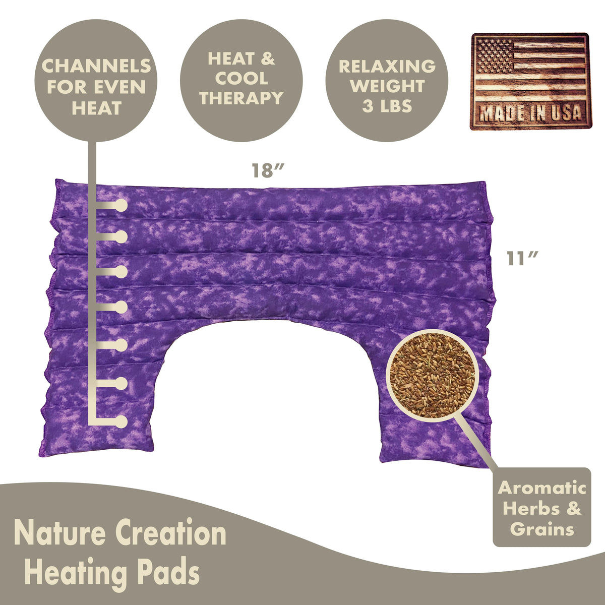 Neck & Shoulder Wrap Herbal Hot & Cold Therapy Pack Y321