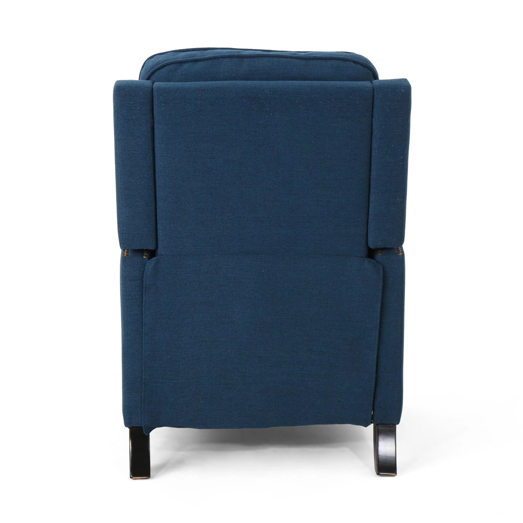 Navy Blue Fabric Recliner Y285060