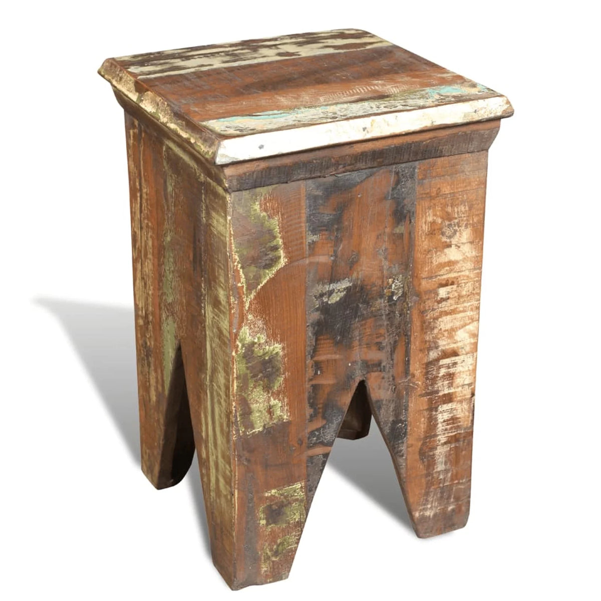 Solid Reclaimed Wood Stool Z9811