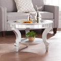 Mirrored Round Cocktail Table S449