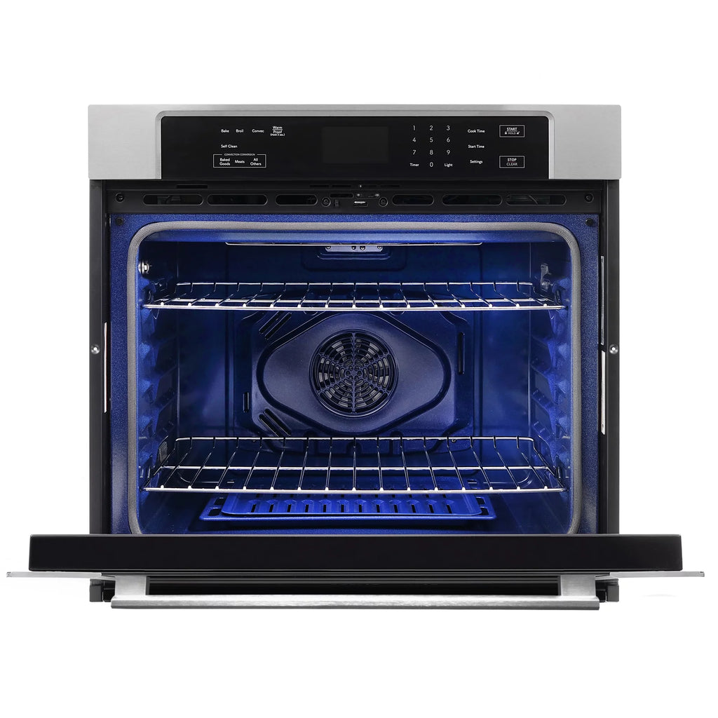 3 Piece Kitchen Appliance Package with Electric Cooktop Range Hood and Wall Oven M9664