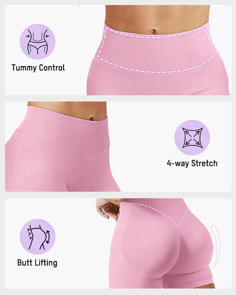 High-Waist Seamless Shorts J7238