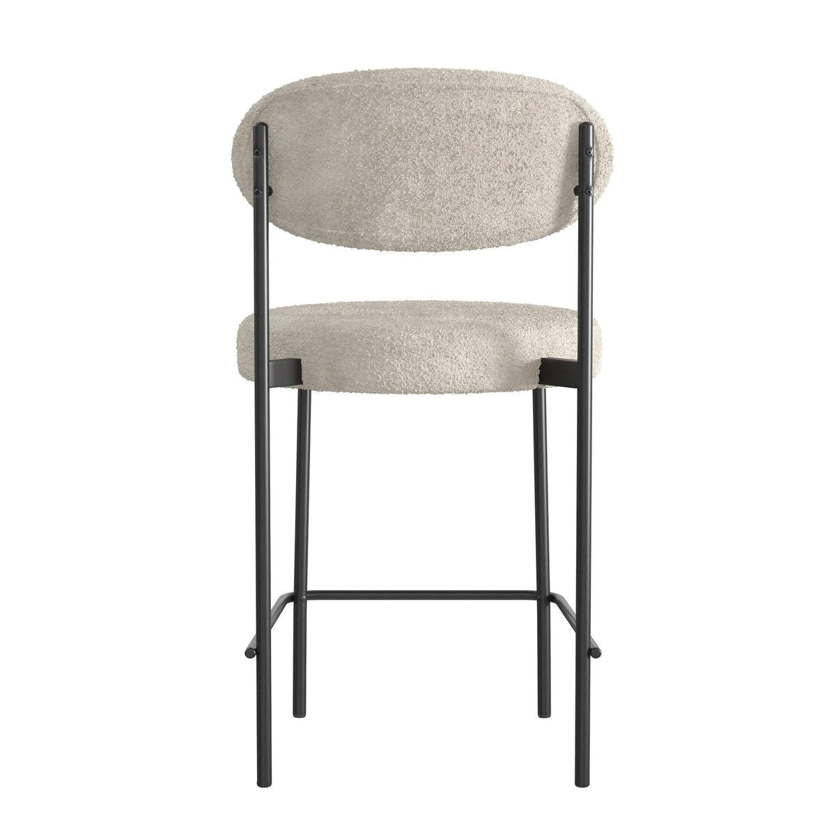 Cream Boucle Counter Stool D9309