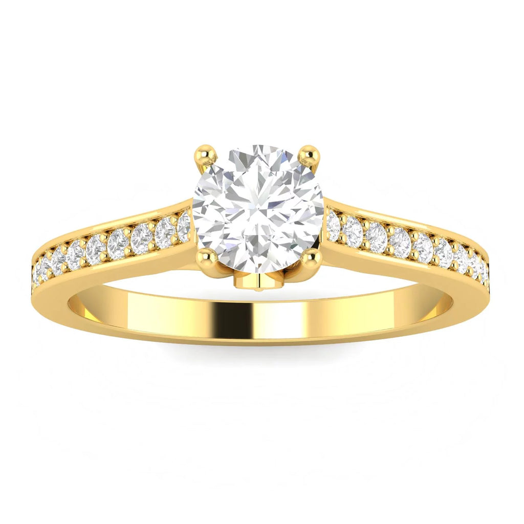 Diamond Engagement Ring in 10k Yellow Gold A650747