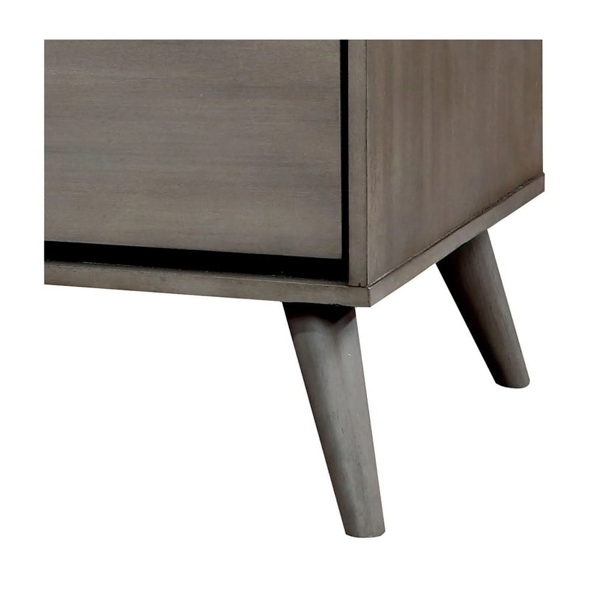 Gray Solid Wood Bedroom Set King + Nightstand I1260
