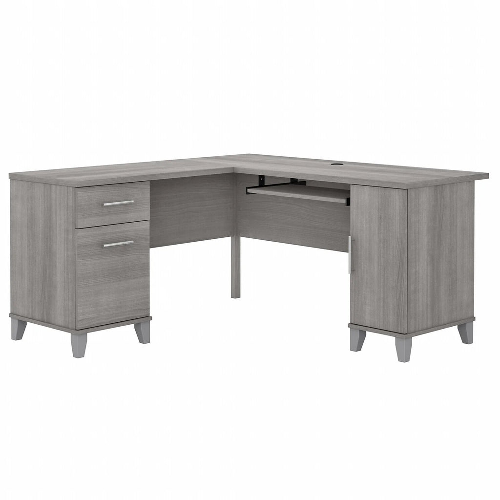 L Shaped Desk with Storage V97565