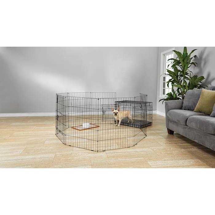 Adjustable Black Exercise Pen for Dogs Z506088