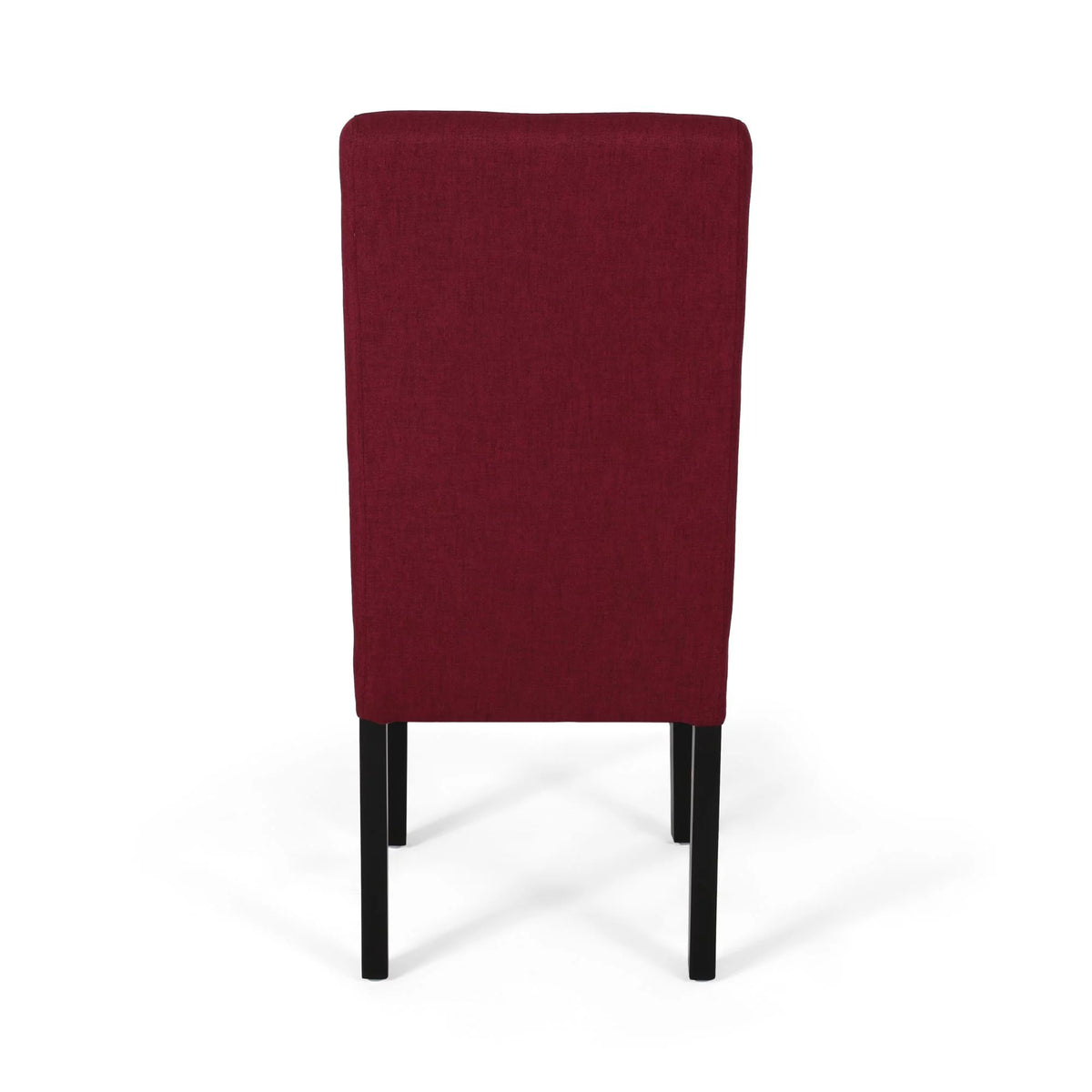 Set of 2 Deep Red Fabric Dining Chairs M357