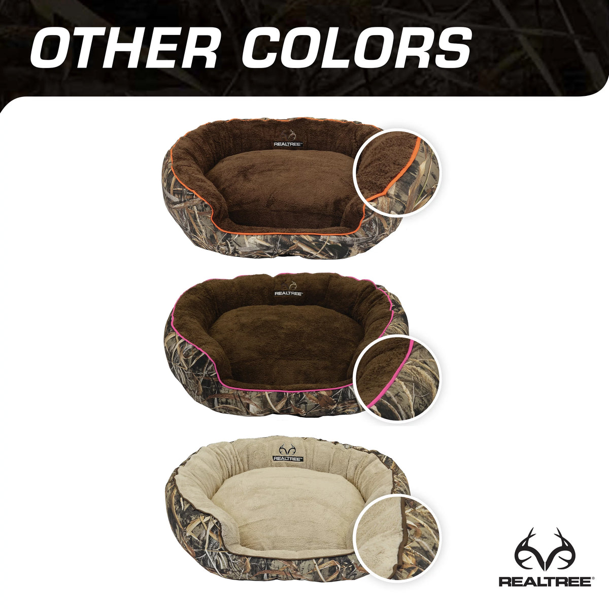 Camo Bolster Bed A349