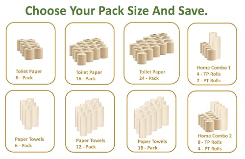 Bamboo Toilet Paper and Paper Towels D164389