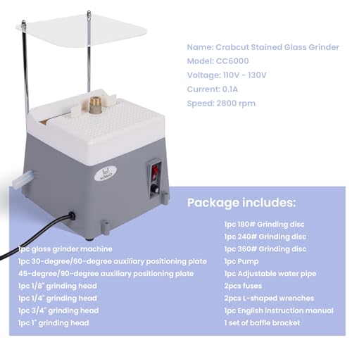 2-in-1 Stained Glass Grinder G967