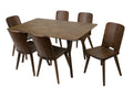 7-Piece Solid Wood Dining Table and 6 Chairs C912740