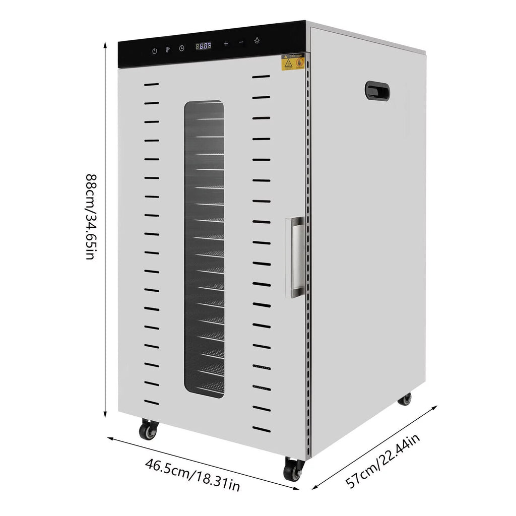 1700W Food Dehydrator with 20 Stainless Steel Trays O4897