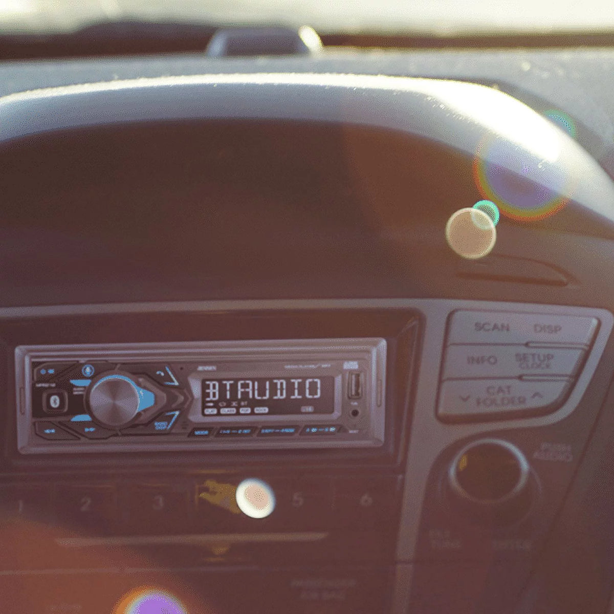 Single DIN Car Stereo Radio with Bluetooth B875714