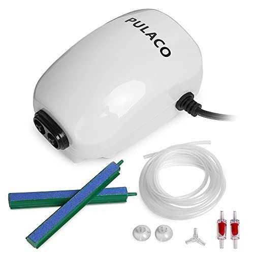 Ultra Quiet Aquarium Air Pump Dual Outlet Fish Tank Aerator Pump A130