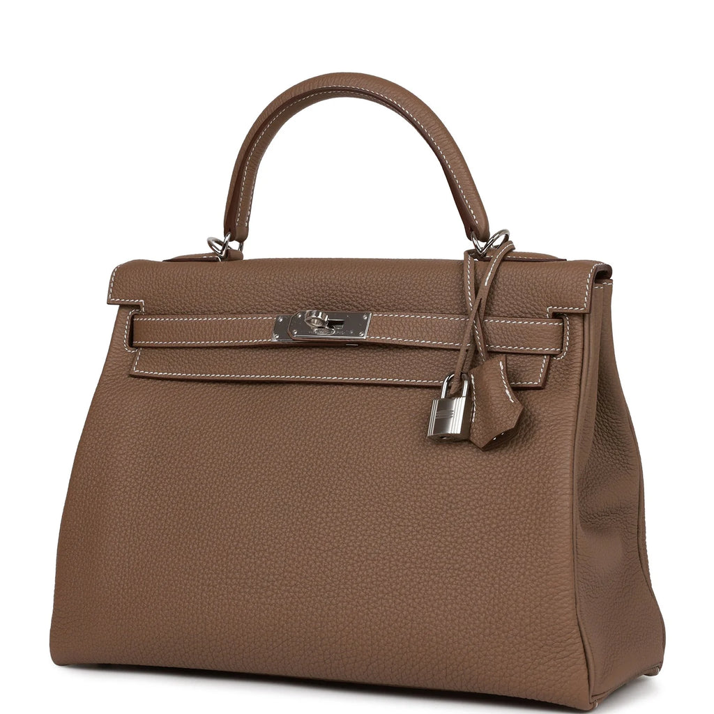Etoupe Togo Leather Bag V905