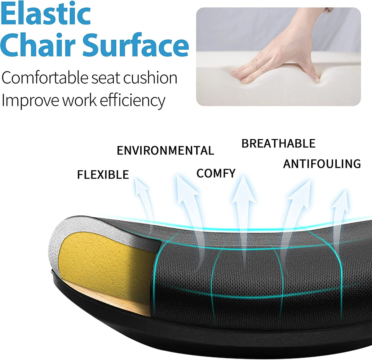 Black Ergonomic Mesh Office Chair with Flip-up Armrests L8525