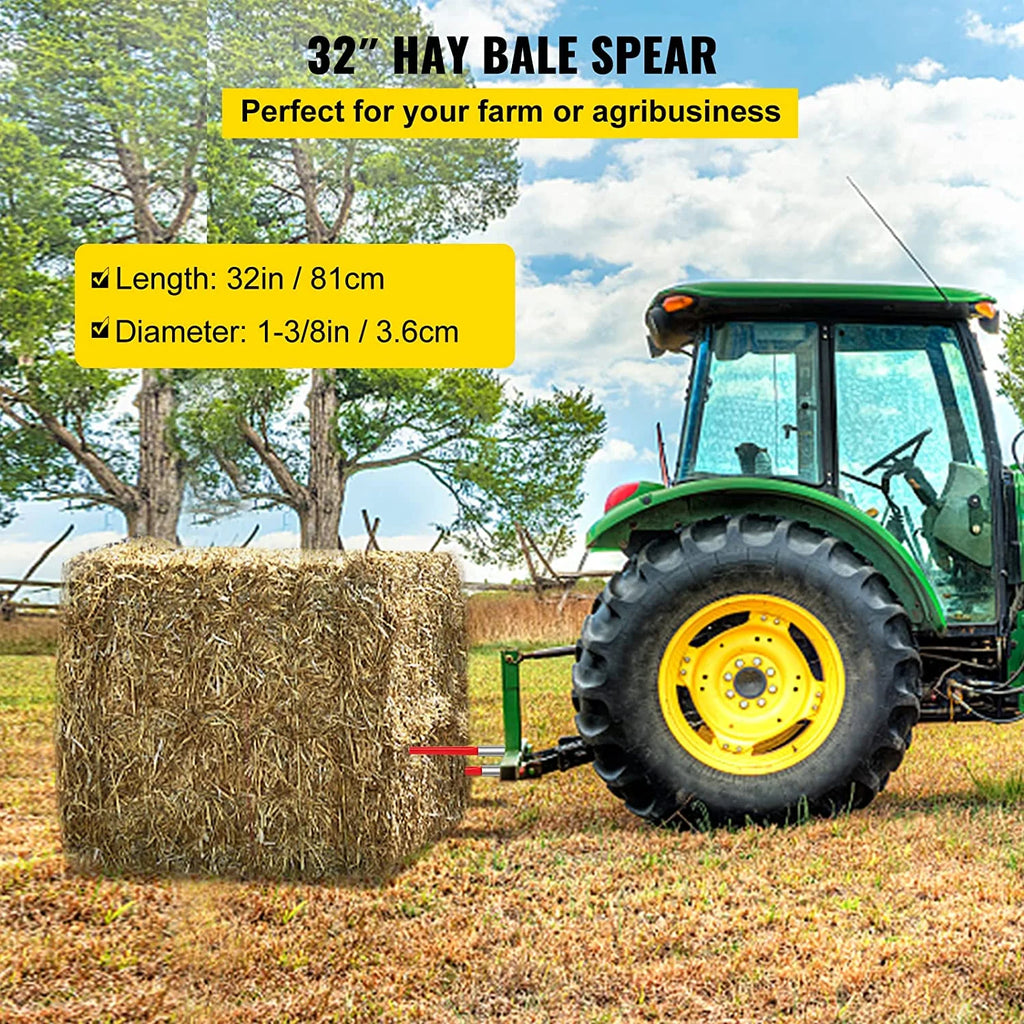 32" 1350lb Capacity Square Hay Bale Spear W88151