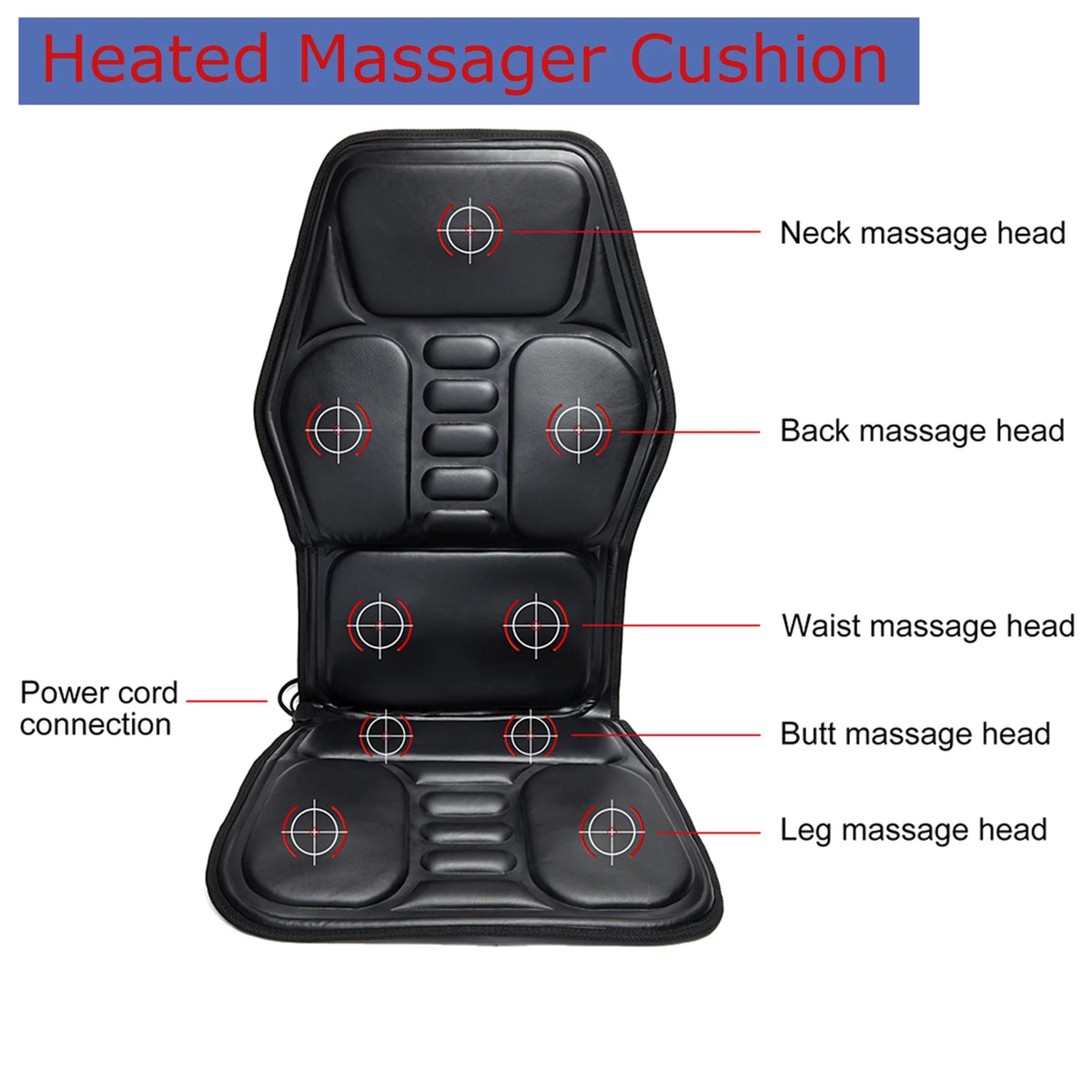 9 Mode Electric Seat Massager Cushion U706