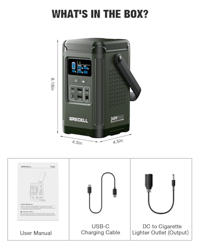 240W Portable Power Station 153.6WH Solar Generator G6979
