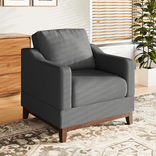 Mid Century Modern Accent Chair Set of 2 with Lumbar Pillow E873