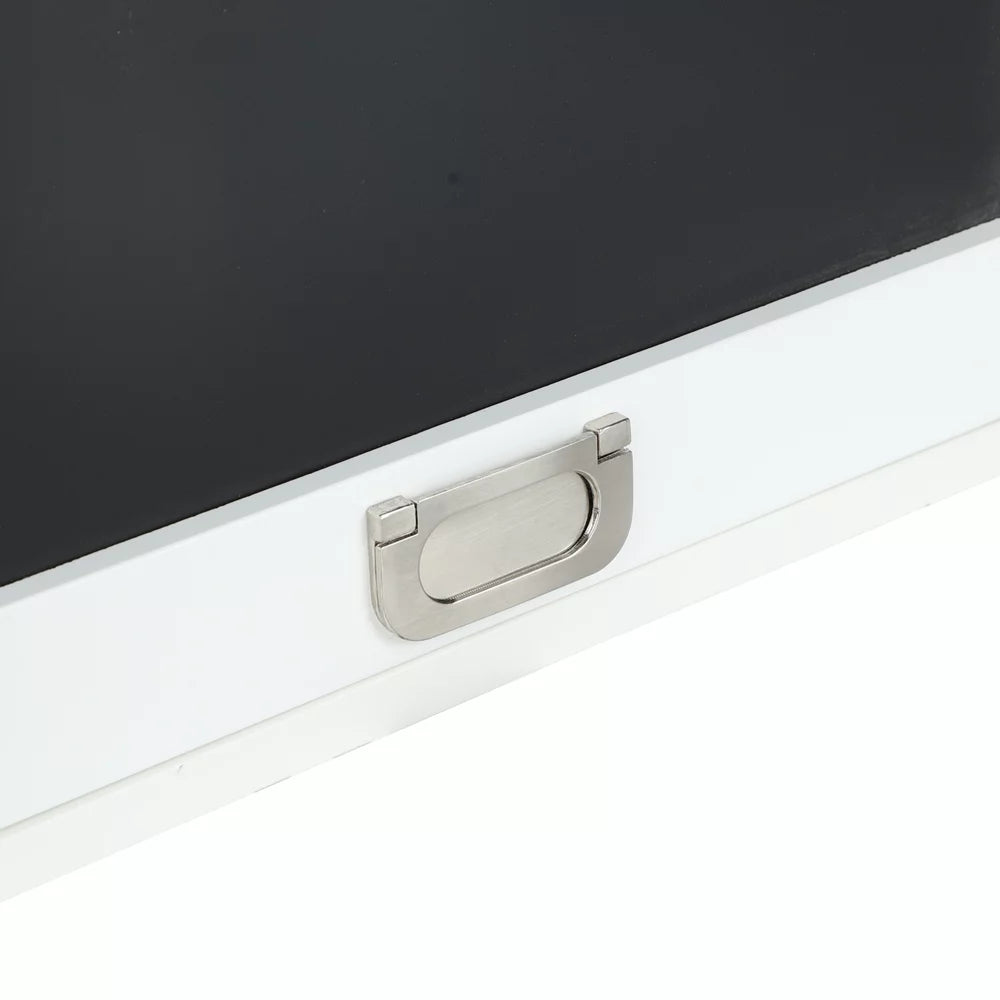 Collapsible Wall Mounted Desk with Storage Cabinet & Shelves A20379