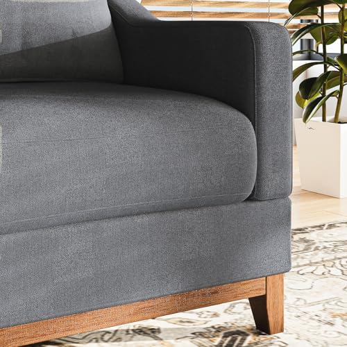 Mid Century Modern Accent Chair Set of 2 with Lumbar Pillow E873