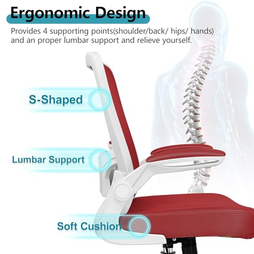 Ergonomic Mesh Office Chair with Lumbar Support Black O7267