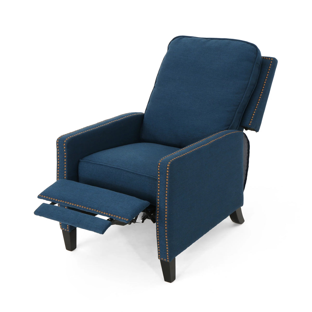 Navy Blue Fabric Recliner Y285060