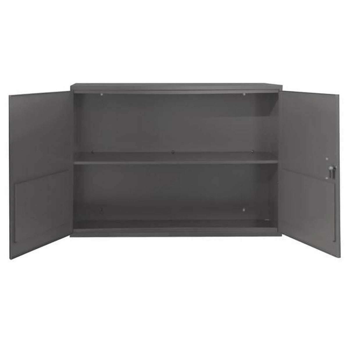 Gray Wall Mountable Storage Cabinet with Fixed Shelf W4336