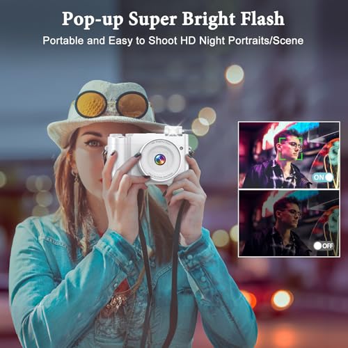 4K Digital Camera, 64MP Autofocus Anti-Shake 16X Zoom C61824