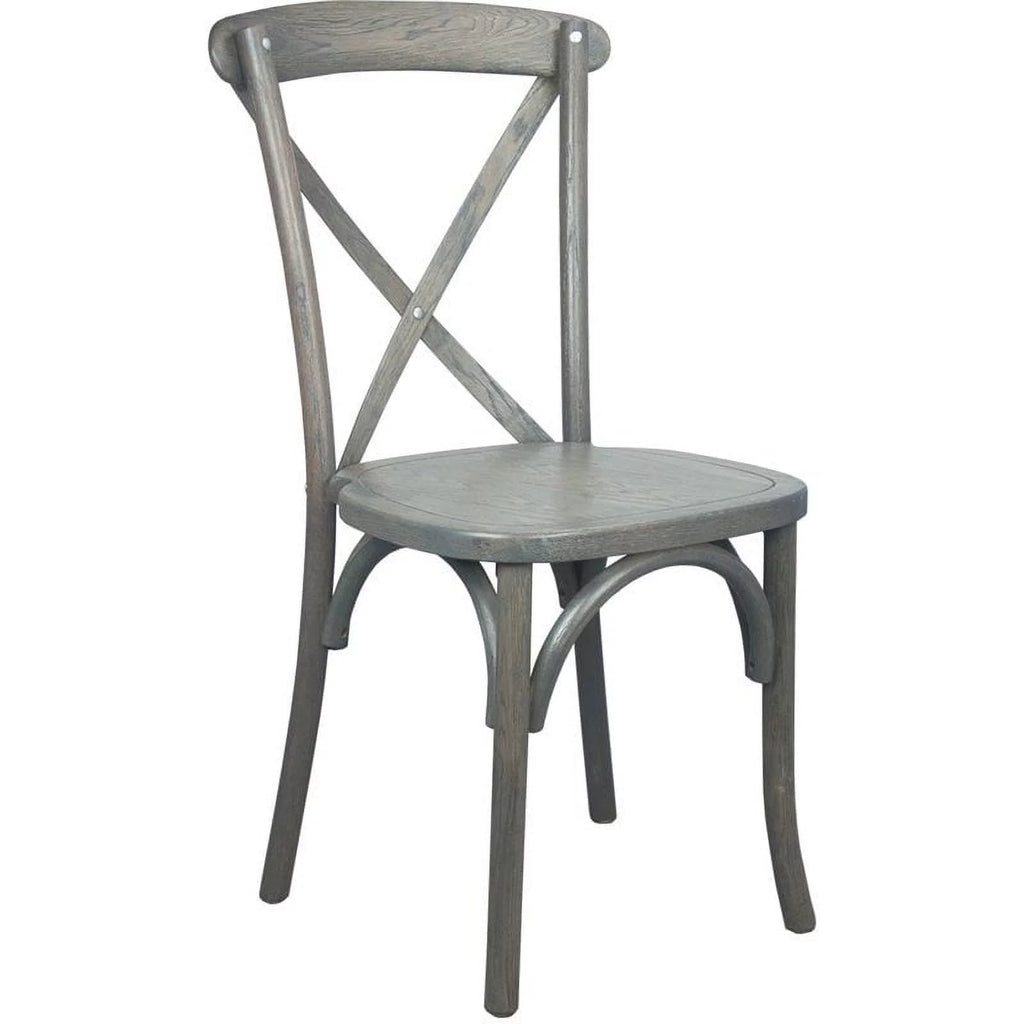 Gray X-Back Chair B55378