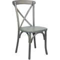 Gray X-Back Chair B55378