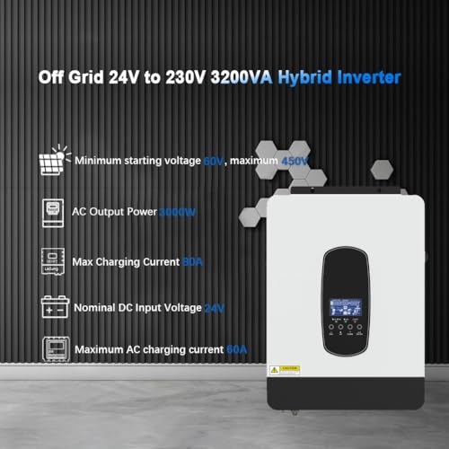 2200W/3200W/5.5KW/10.2KW/1000W On/Off Grid Pure Sine Wave Solar Hybrid Inverter with MPPT Solar Controller L564