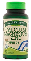 Calcium Magnesium Zinc Plus Vitamin D3 Supplements 90 Count 3 Pack I9105
