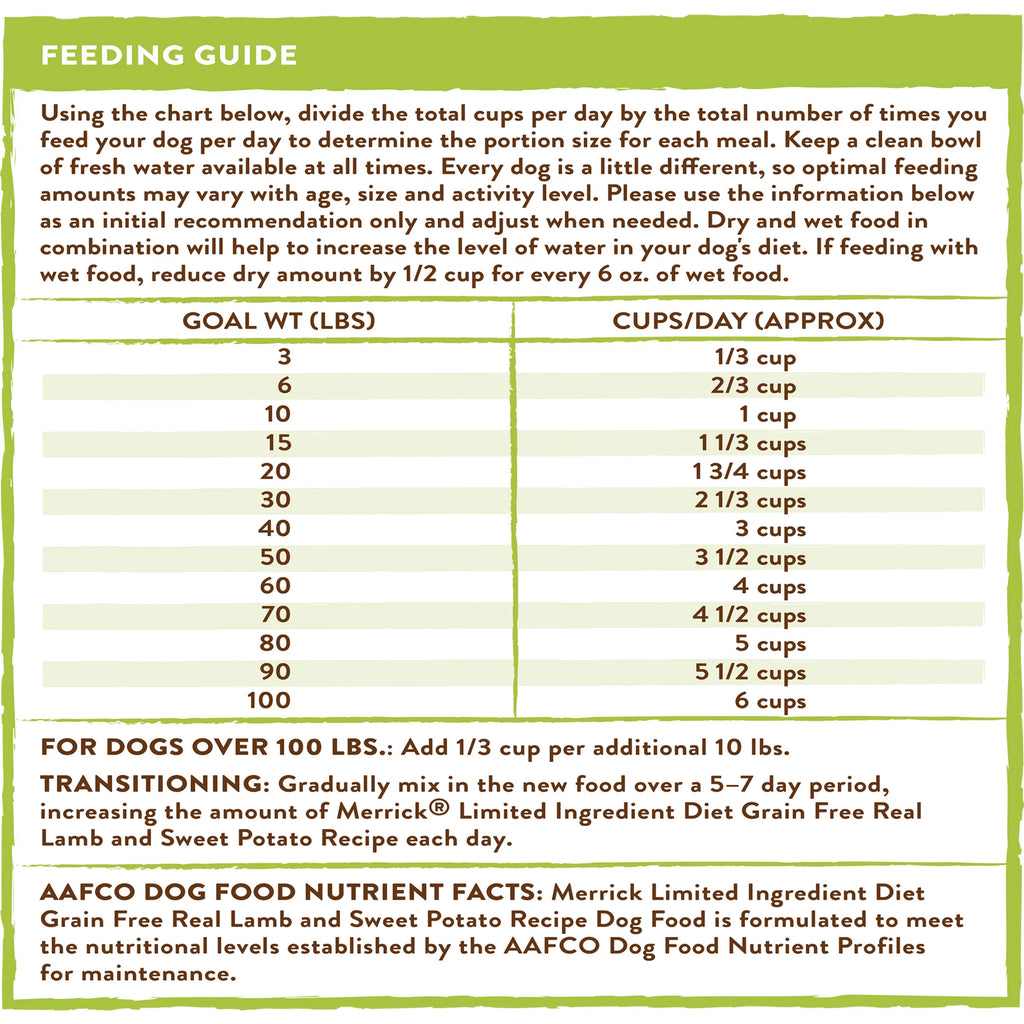 Limited Ingredient Lamb & Sweet Potato Grain Free Dry Dog Food 22 lb Bag O54313