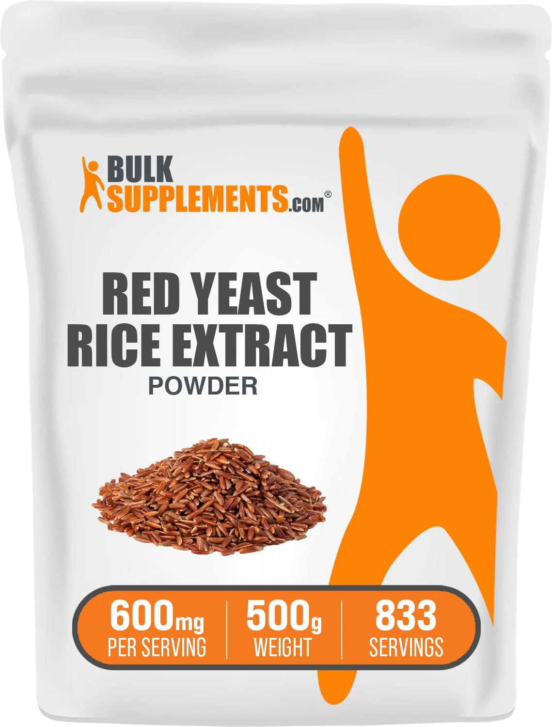Red Yeast Rice Extract Powder 600 mg Herbal Supplement Gluten Free 500g C557