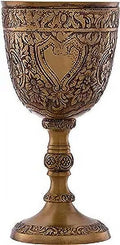 Brass Wine Goblet Vintage Finish Q8354