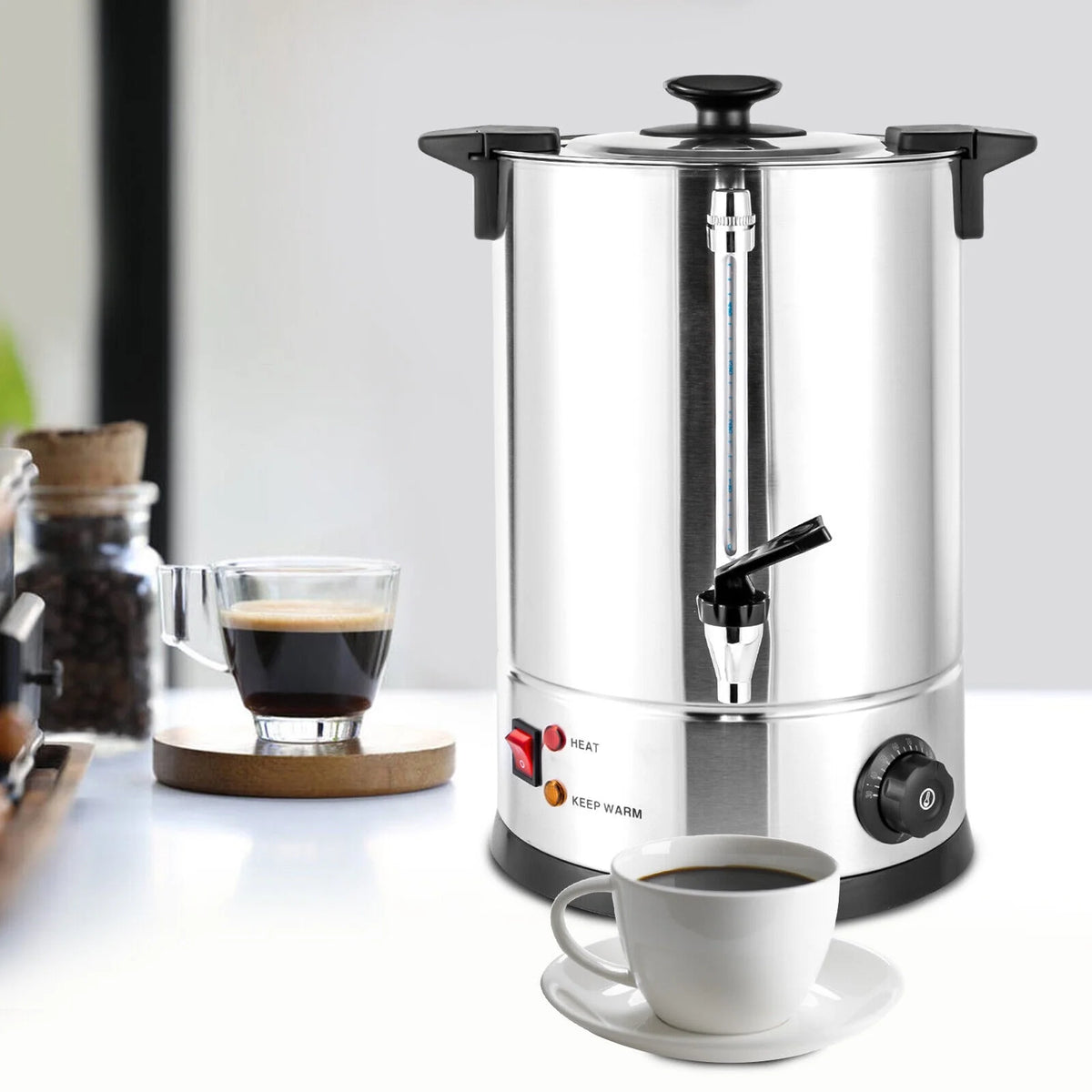 12L Stainless Steel Coffee Urn M3840
