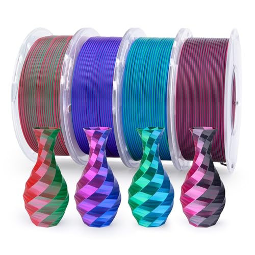 Silk PLA Filament 1.75mm Dual Color Blue Green 1KG Q705422