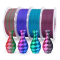 Silk PLA Filament 1.75mm Dual Color Blue Green 1KG Q705422