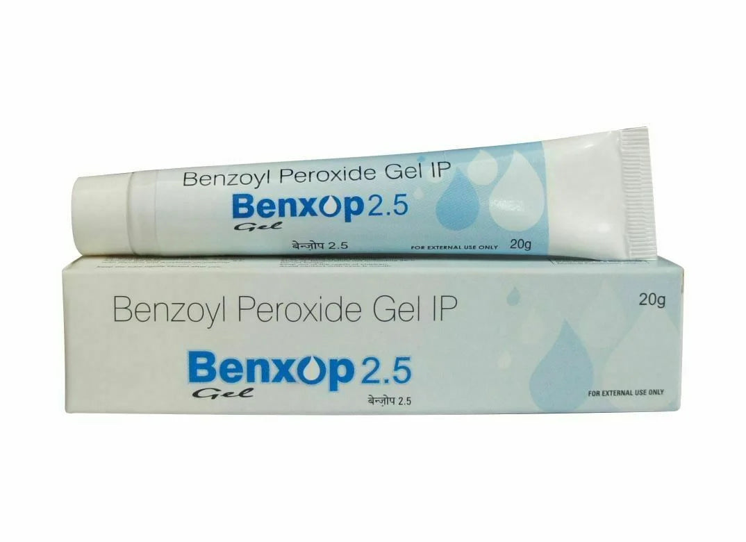 2.5% Benzoyl Peroxide Water Based Gel 20g Acne Pimple A94430