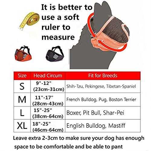 Adjustable Breathable Mesh Short Snout Dog Muzzle D6529