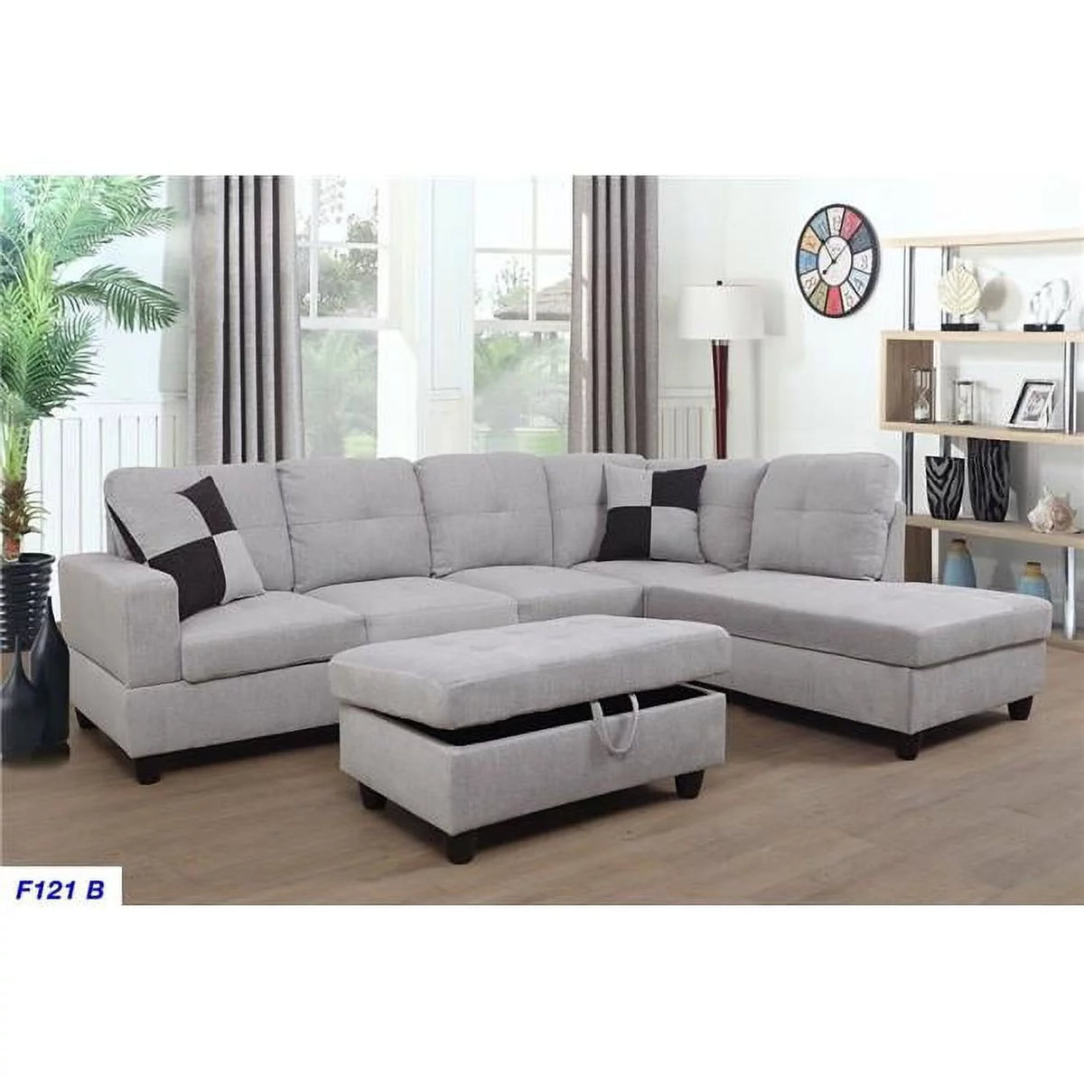 Right Facing 3 Piece Sectional Sofa Set T6147
