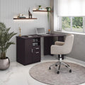 Classic Office Desk with Storage, Espresso E278473
